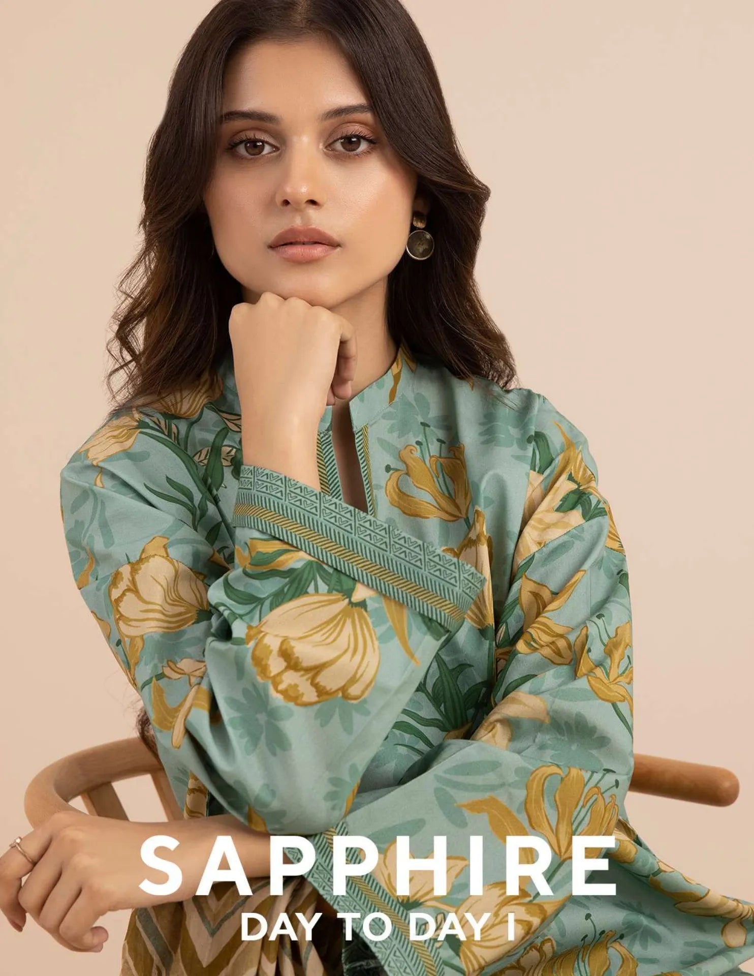 DAY TO DAY 1- SAPPHIRE LAWN UNSTITCHED COLLECTION'24