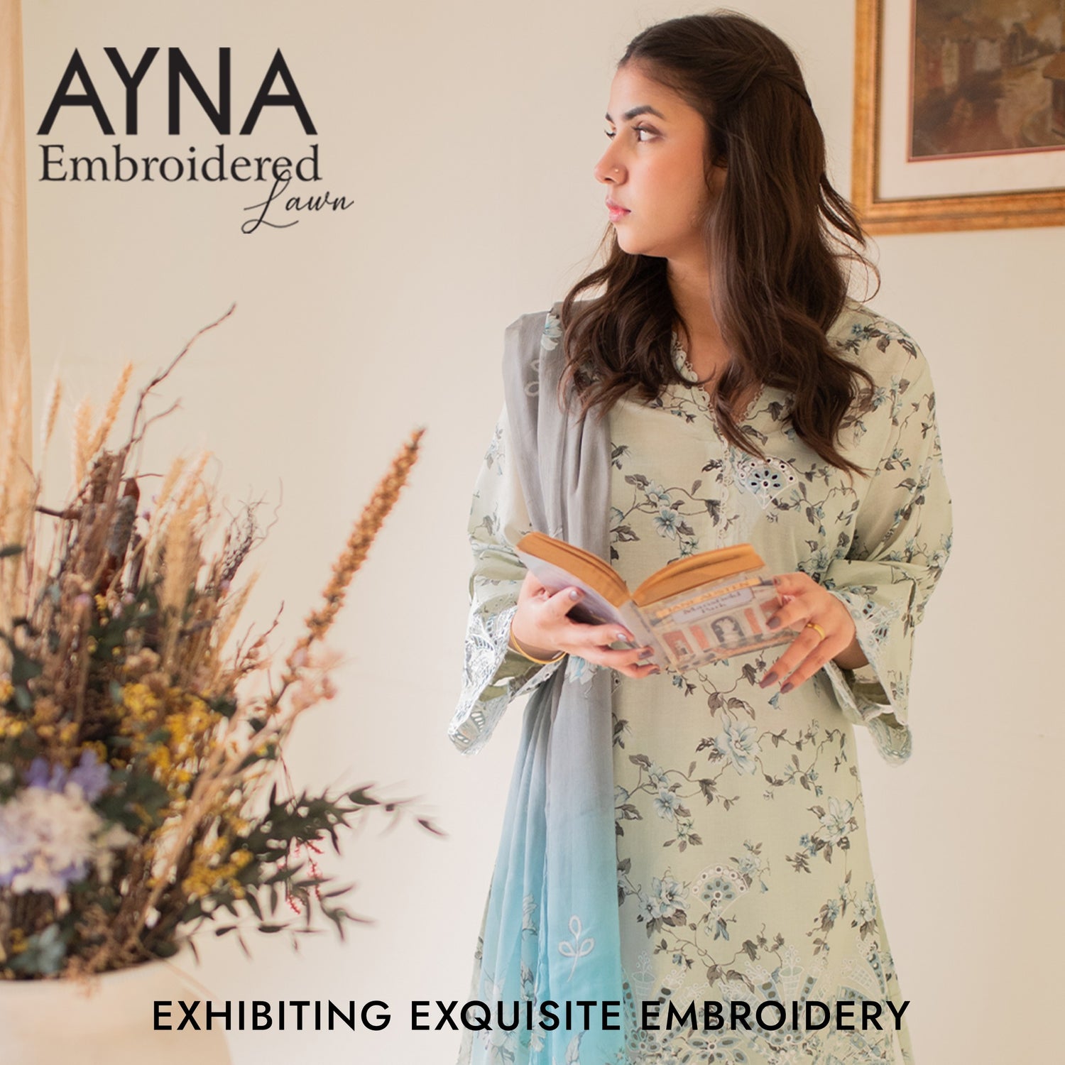 AYNA EMBROIDERED LAWN '23