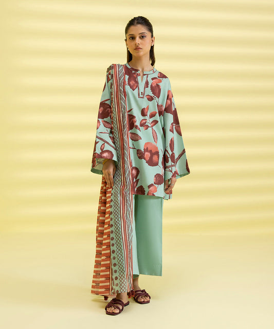 PRINTED LAWN SUIT - Laurel