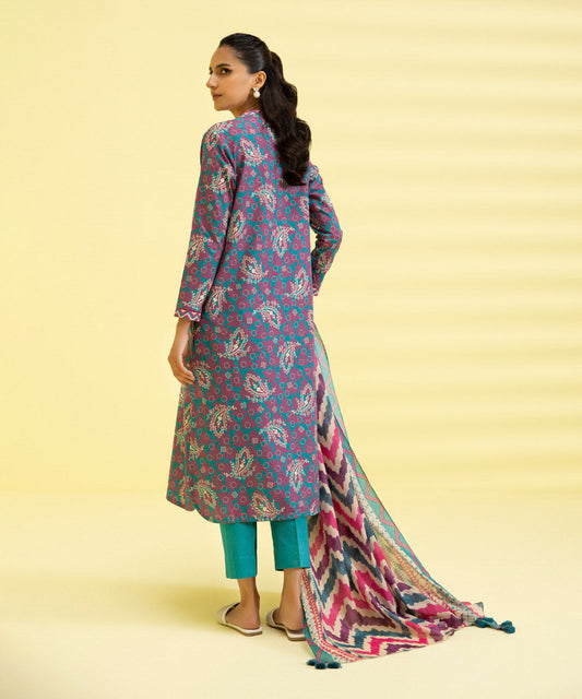 3 PIECE - PRINTED LAWN SUIT