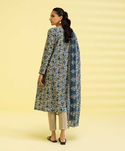 3 PIECE - PRINTED LAWN SUIT