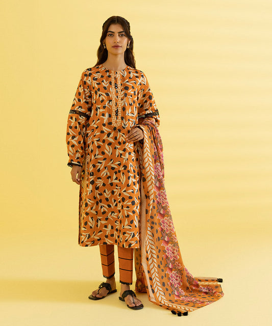 3 PIECE - PRINTED LAWN SUIT