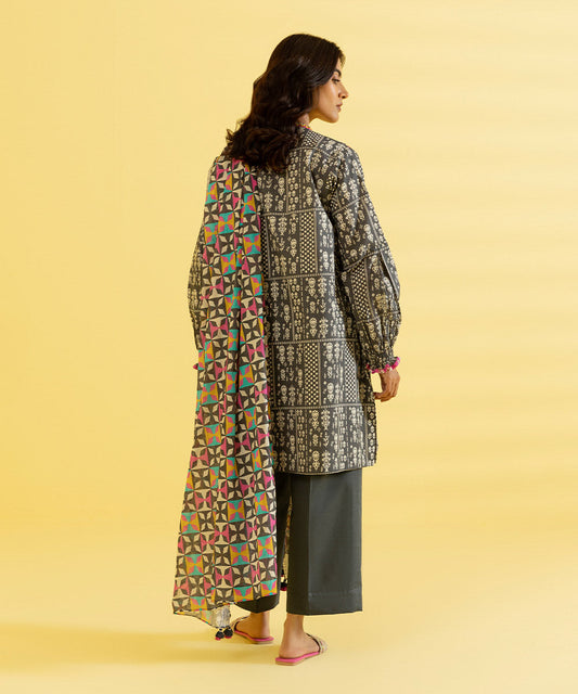 3 PIECE - PRINTED LAWN SUIT