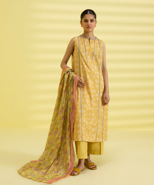 3 PIECE - PRINTED LAWN SUIT