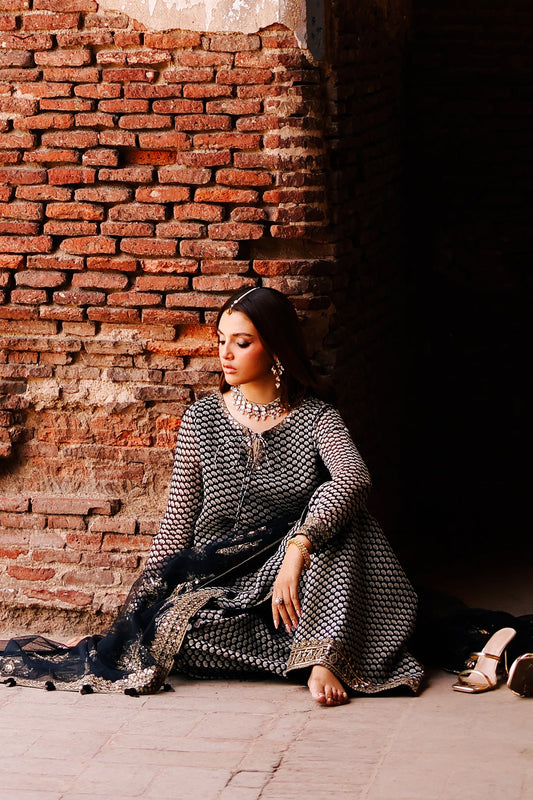 3-PC Embroidered Chiffon Suit CMA-5-133