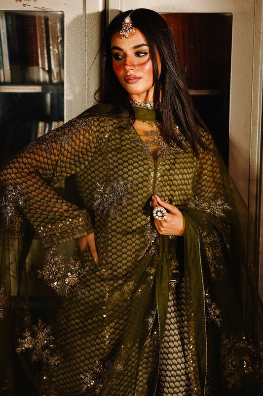 3-PC Embroidered Chiffon Suit CMA-5-114A