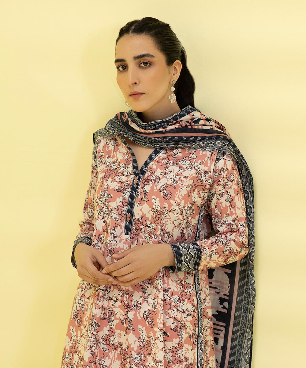 3 PIECE - PRINTED LAWN SUIT