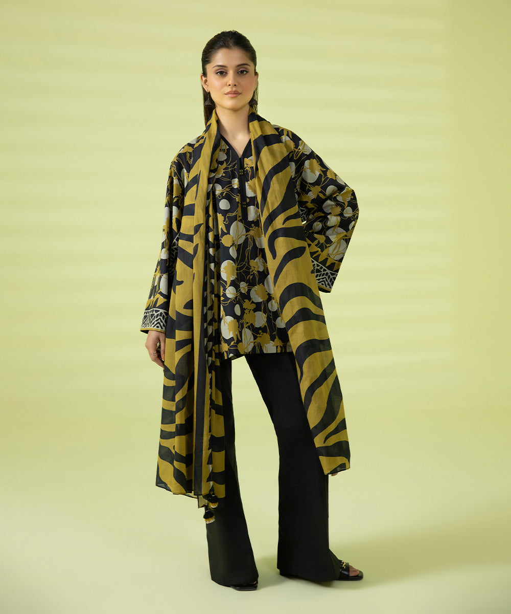 3 PIECE - PRINTED LAWN SUIT