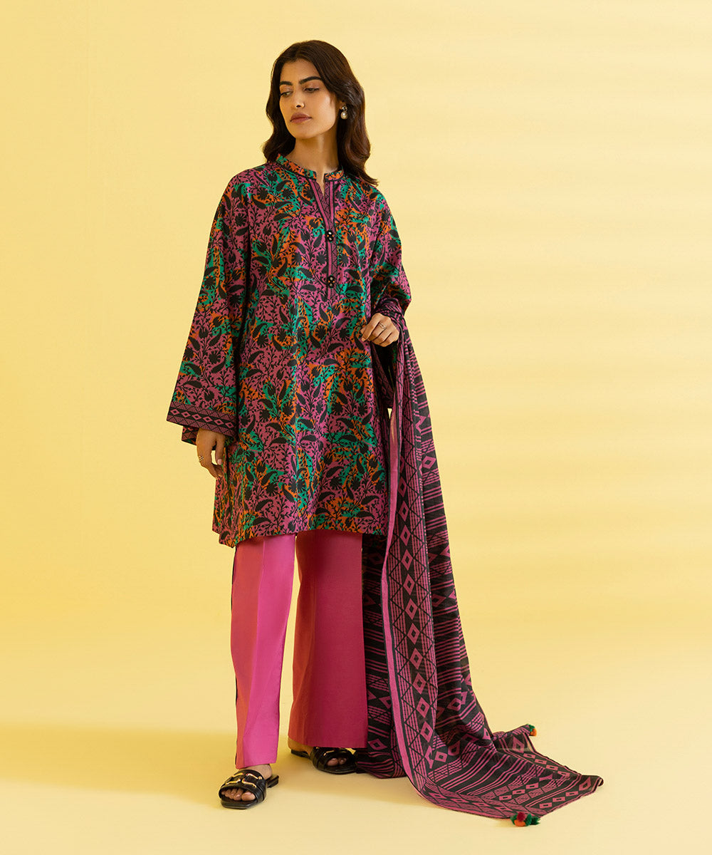 3 PIECE - PRINTED LAWN SUIT