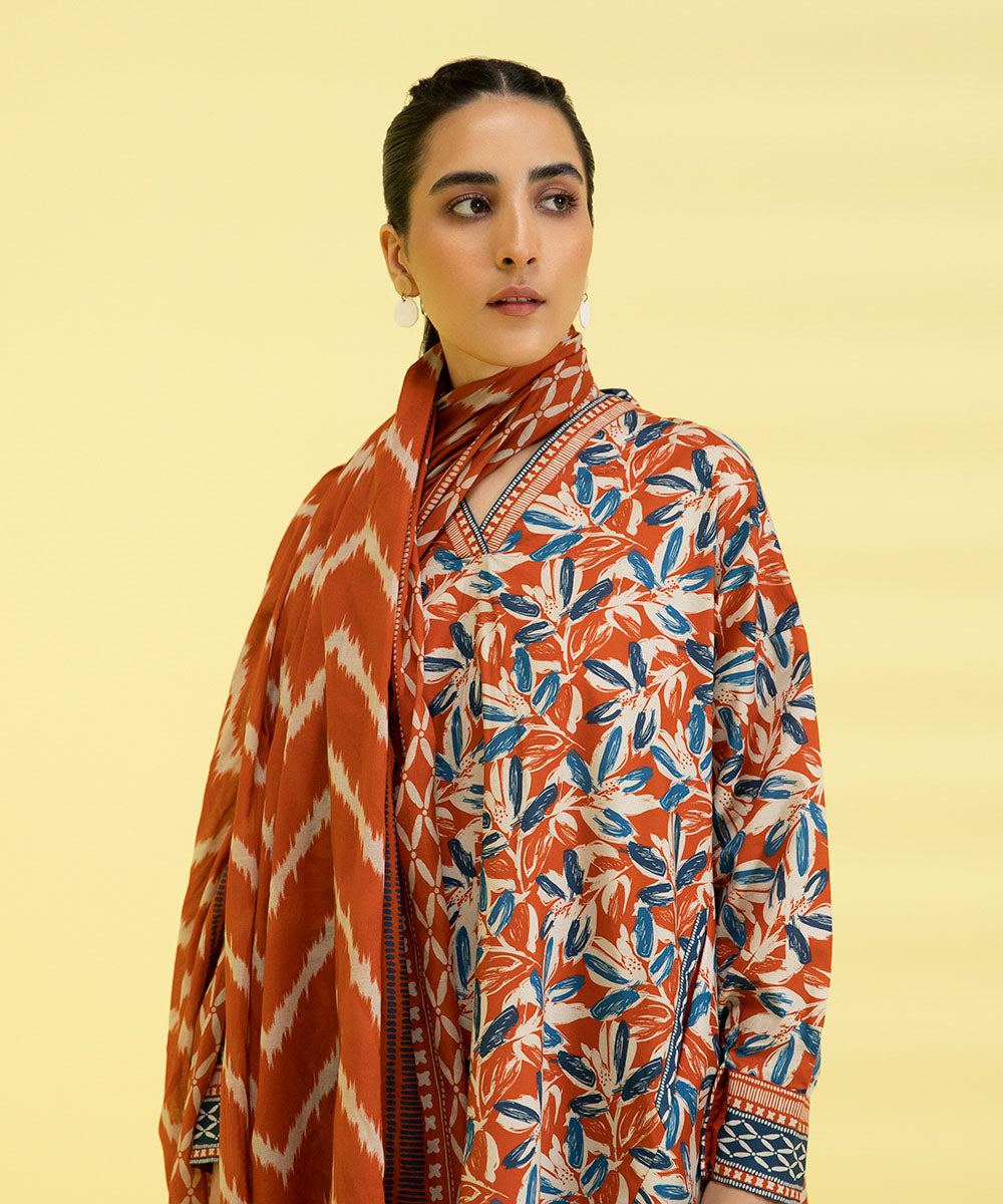 3 PIECE - PRINTED LAWN SUIT