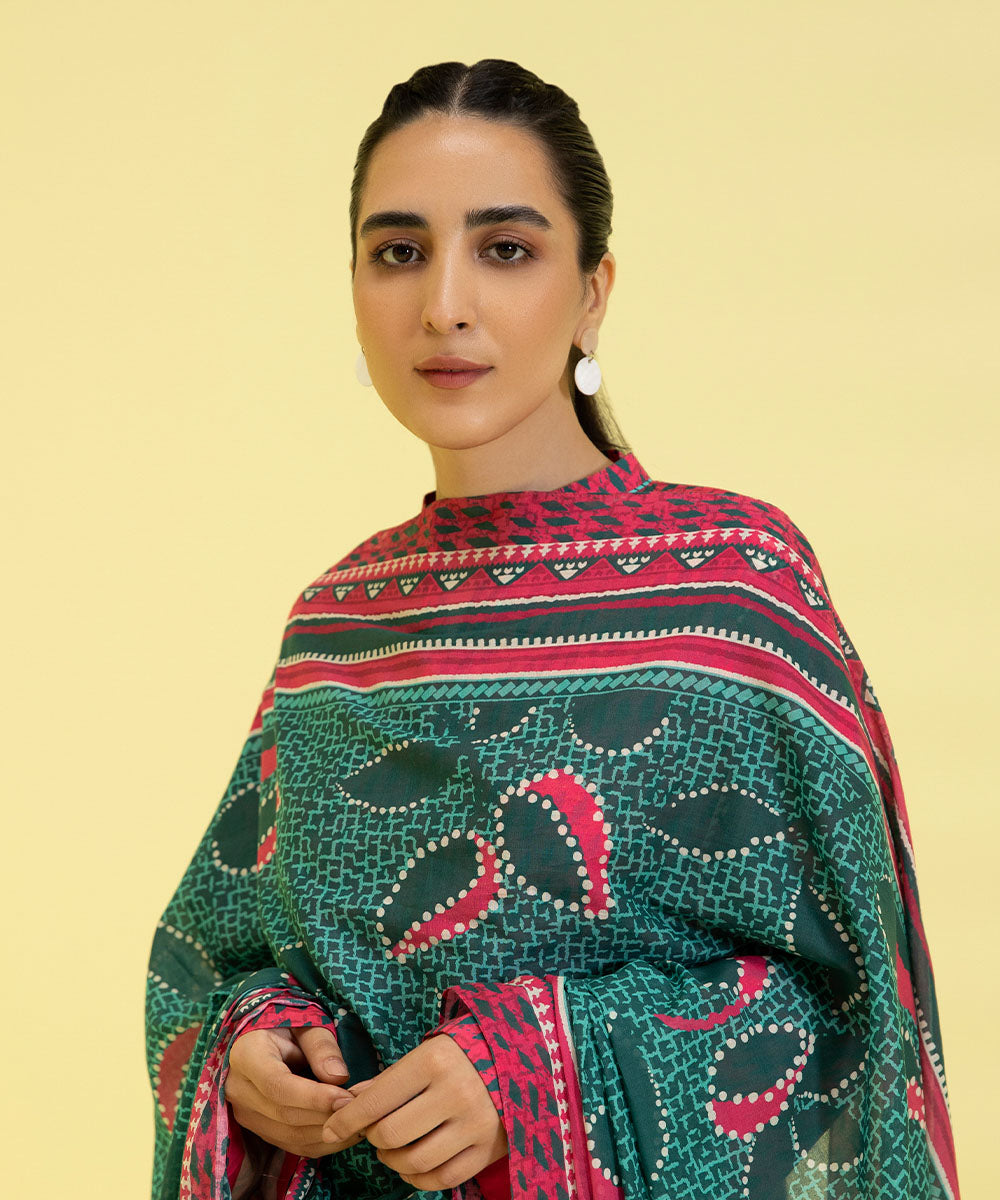 3 PIECE - PRINTED LAWN SUIT