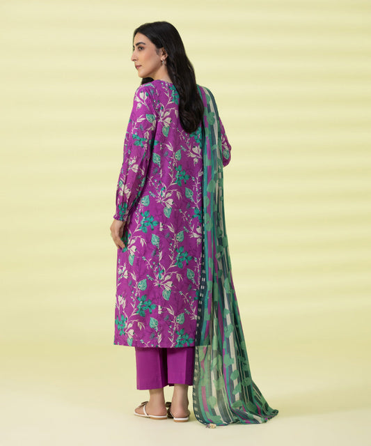 3 PIECE - PRINTED LAWN SUIT