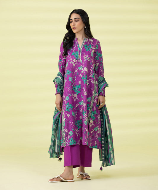 3 PIECE - PRINTED LAWN SUIT