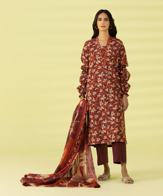 3 PIECE - PRINTED LAWN SUIT