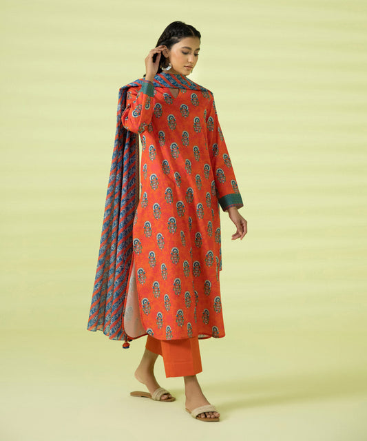 3 PIECE - PRINTED LAWN SUIT