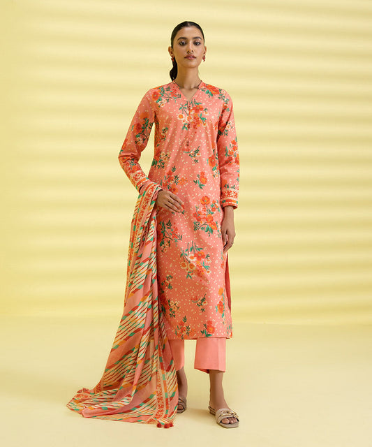 3 PIECE - PRINTED LAWN SUIT