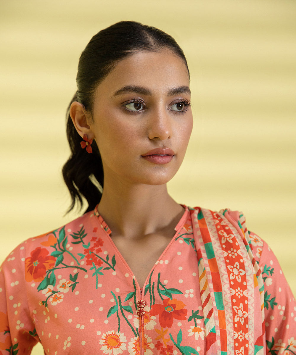 3 PIECE - PRINTED LAWN SUIT