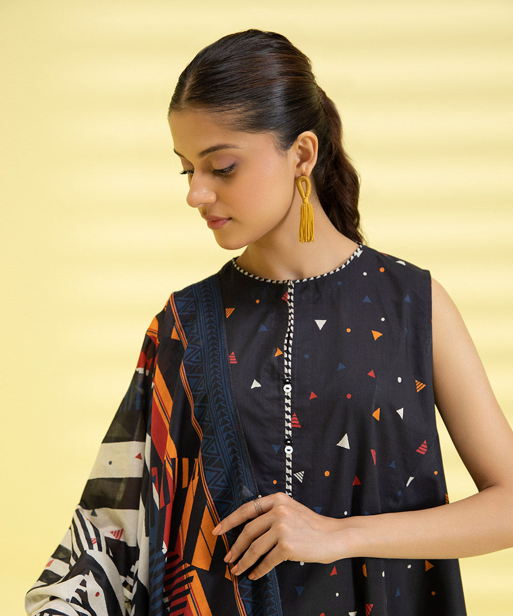 3 PIECE - PRINTED LAWN SUIT