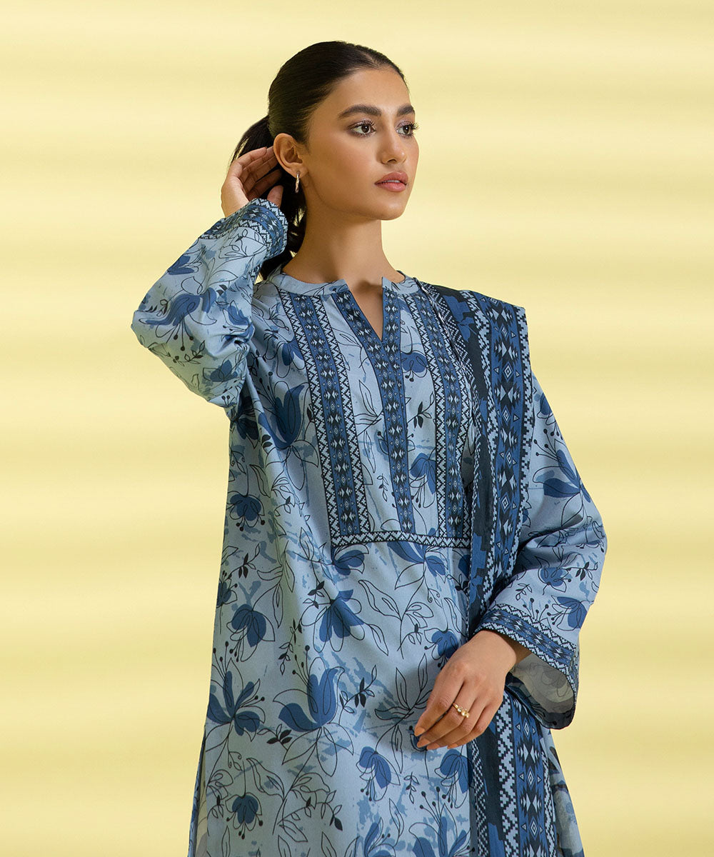 3 PIECE - PRINTED LAWN SUIT