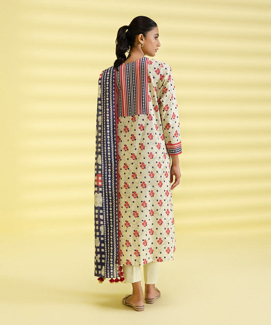 3 PIECE - PRINTED LAWN SUIT