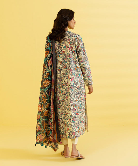 3 PIECE - PRINTED LAWN SUIT