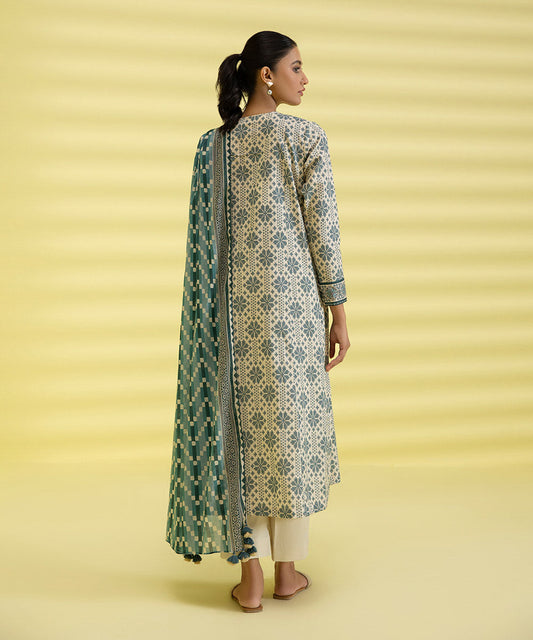 3 PIECE - PRINTED LAWN SUIT