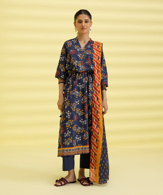 3 PIECE - PRINTED LAWN SUIT