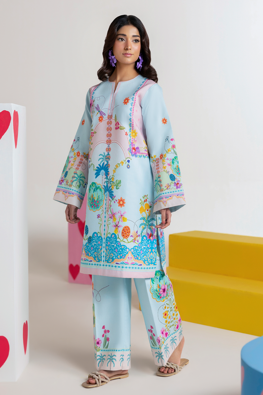 Amal Summer Prints 2Pc. Unstitched Cord 05