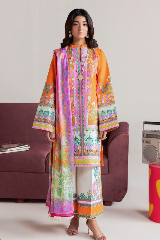 Amal Summer Prints 3Pc. Unstitched 08