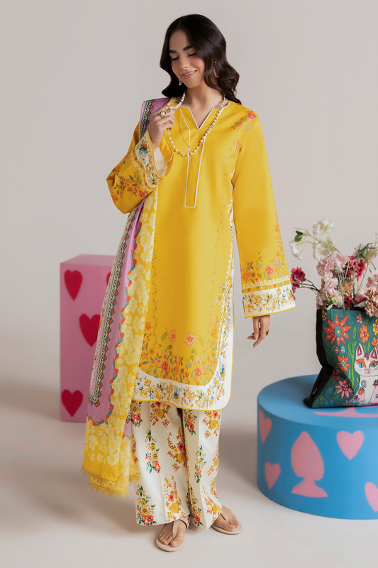 Amal Summer Prints 3Pc. Unstitched 06