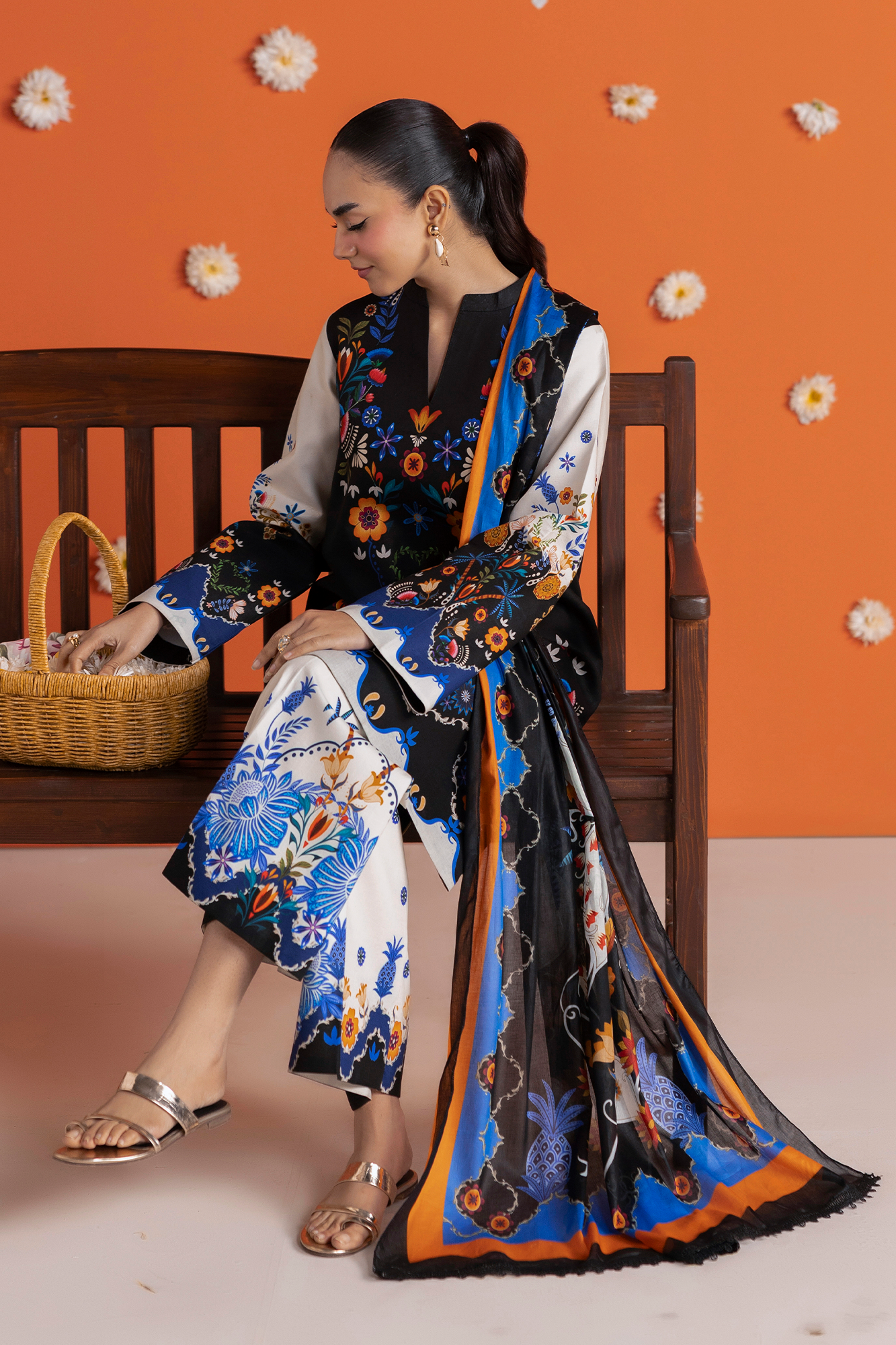 Amal Summer Prints 3Pc. Unstitched 09