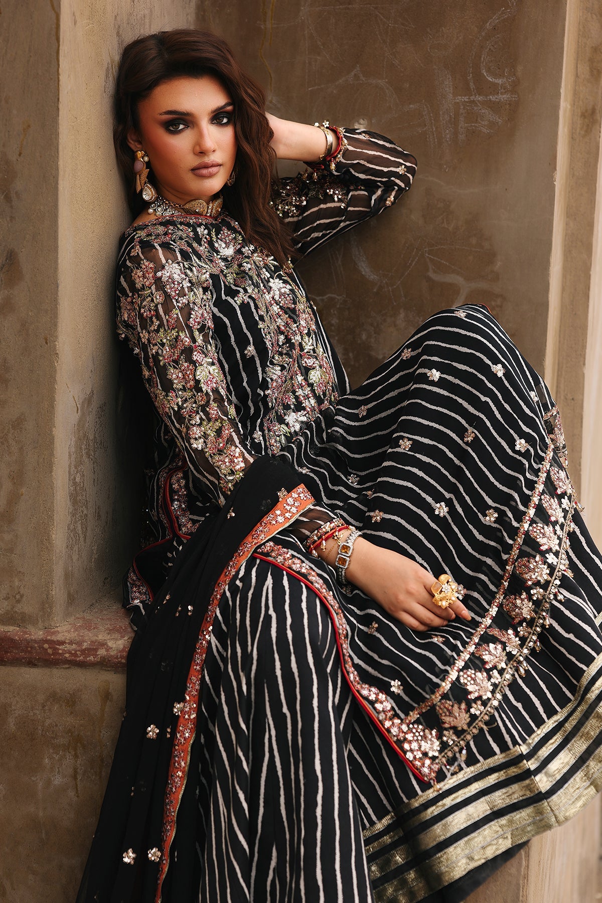 3-pc Unstitched Chiffon Collection VSL25-26