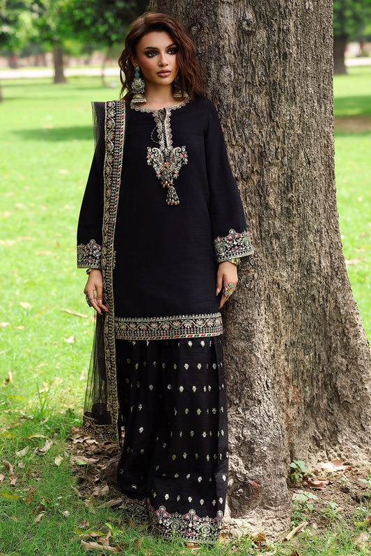 3-PC Embroidered Raw-Silk Suit CMA-5-110A