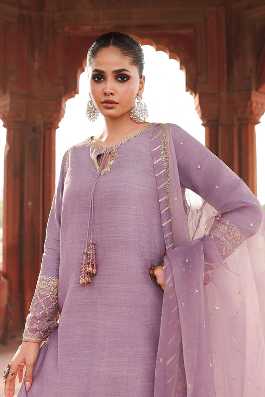 3-PC Embroidered Raw-Silk Suit CMA-5-064