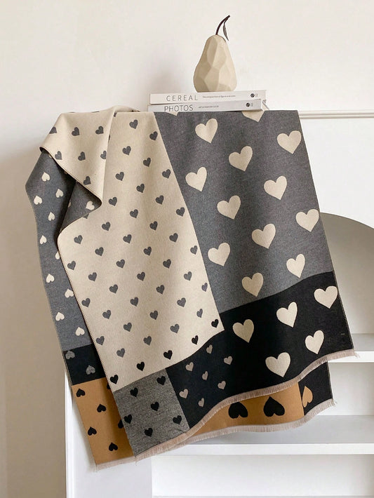 Jacquard Faux Cashmere Warm Scarf