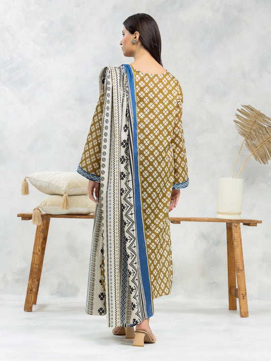 Mehndi Printed Lawn 3 Piece