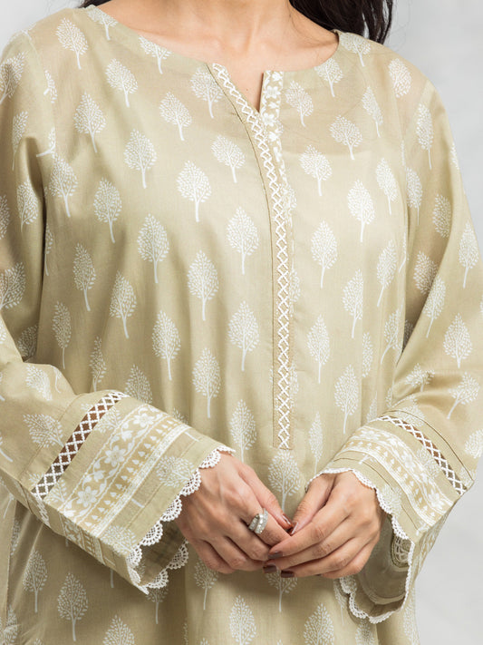 Sage Printed Lawn 3 Piece