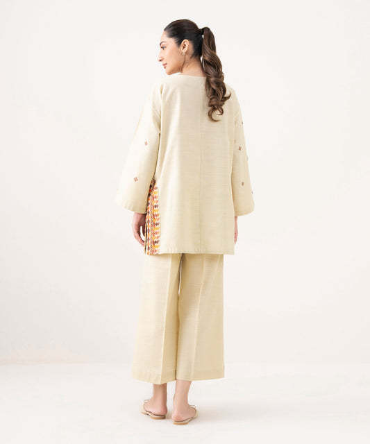Embroidered Light Khaddar Shirt