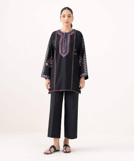 Embroidered Light Khaddar Shirt