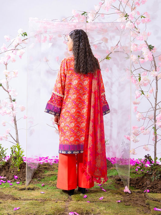 3PC Unstitched Printed Lawn Silk (SI7)