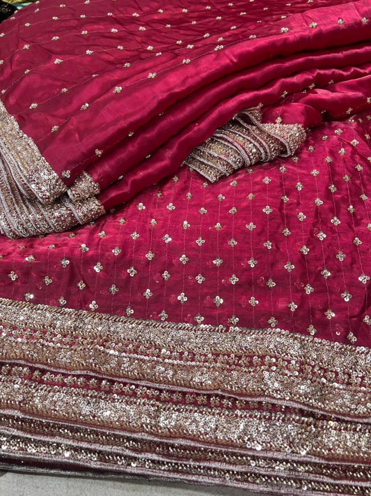 Ruby Red-Sheesha Silk