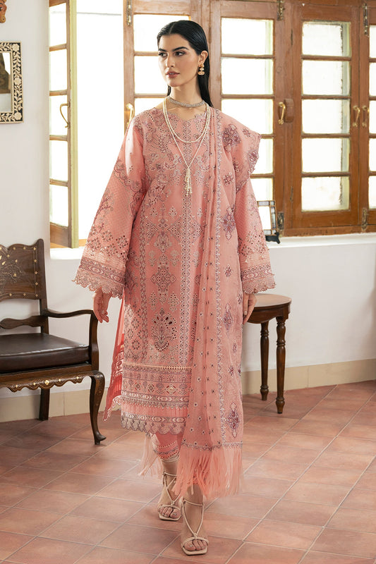 EMBROIDERED SELF JACQUARD LAWN SL11-D08