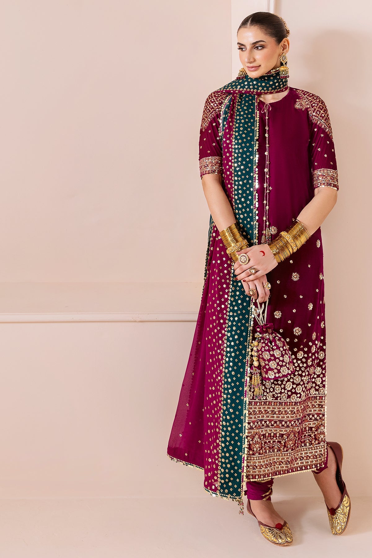 Embroidered Velvet Formal CVF D-02