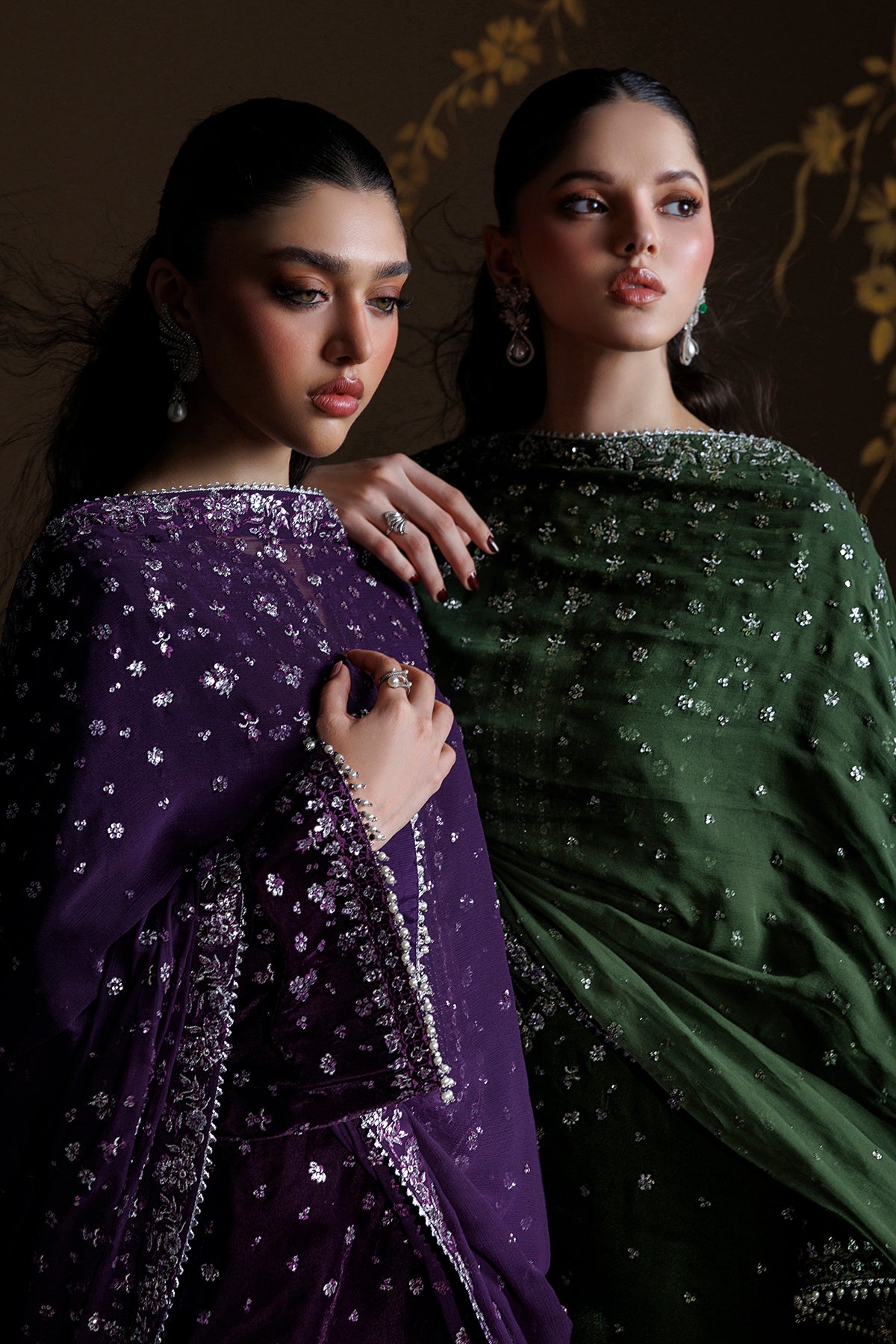 EMBROIDERED VELVET UF-4545