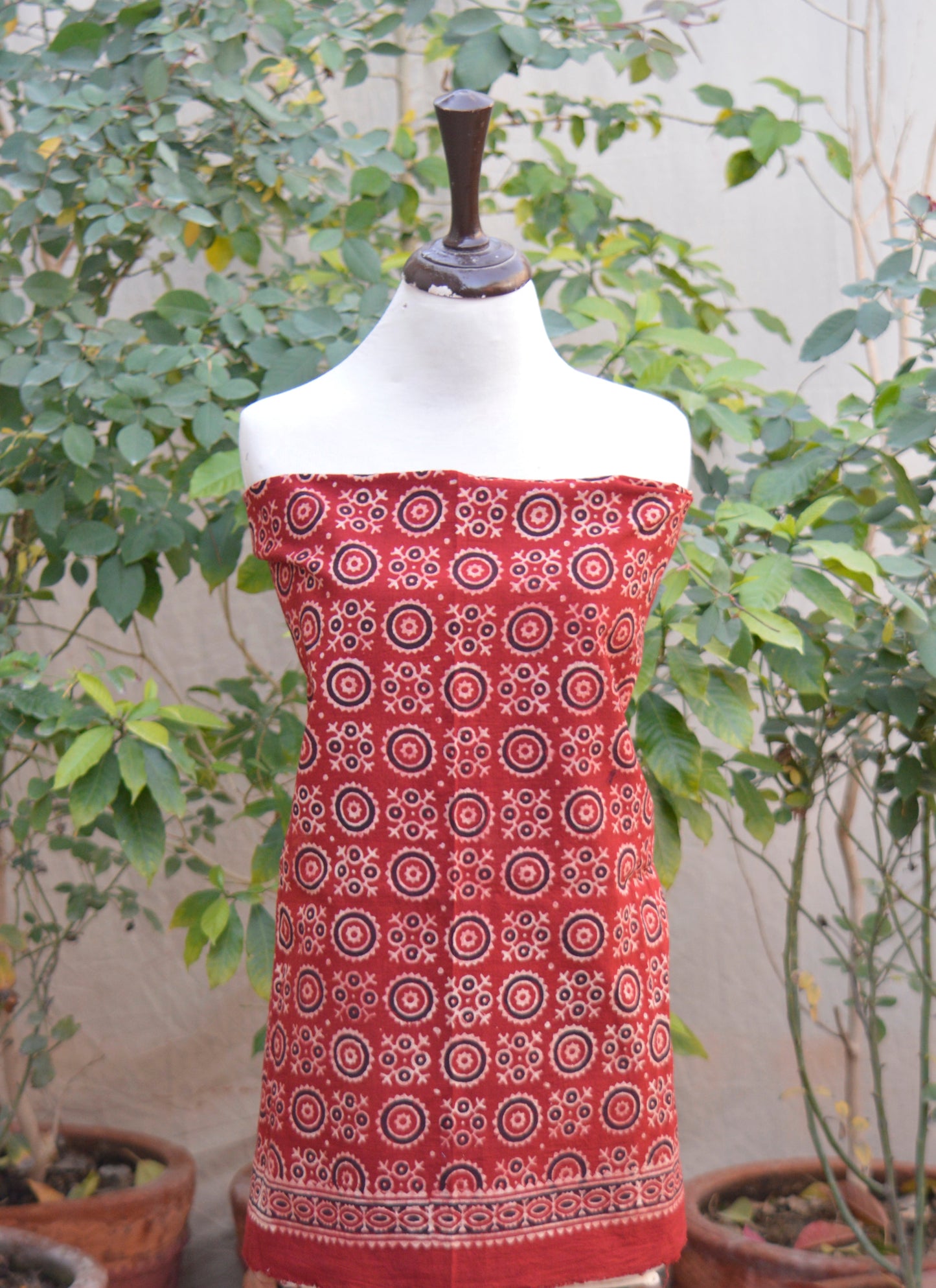 Ajrak Design Dress Floranza – Luxury Organic Dye Hand Block Printed Two-Piece Lawn