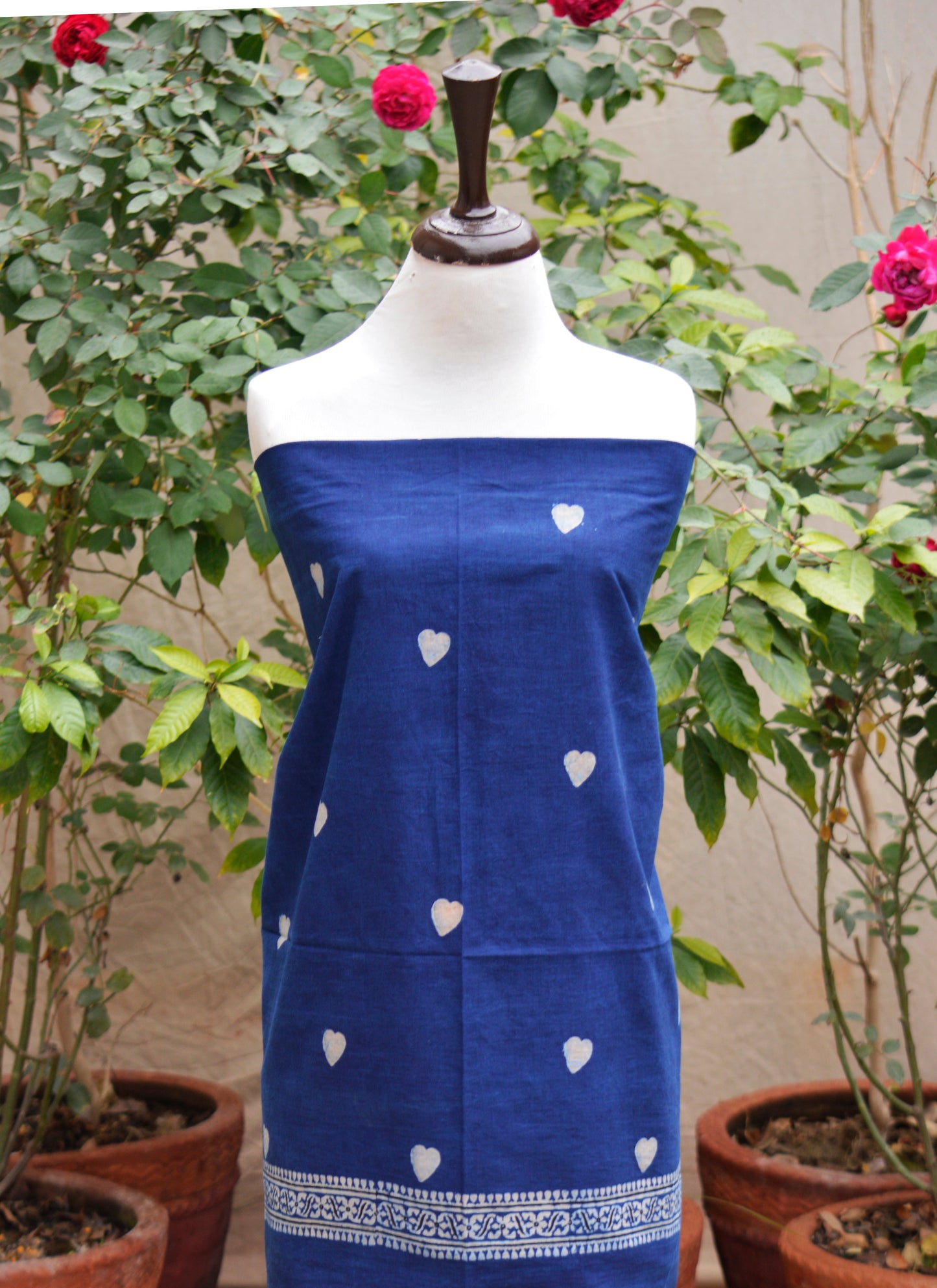 Ajrak Design Dress Ajrak Neela – Organic Dye Hand Block Printed Two-Piece ( Lawn)