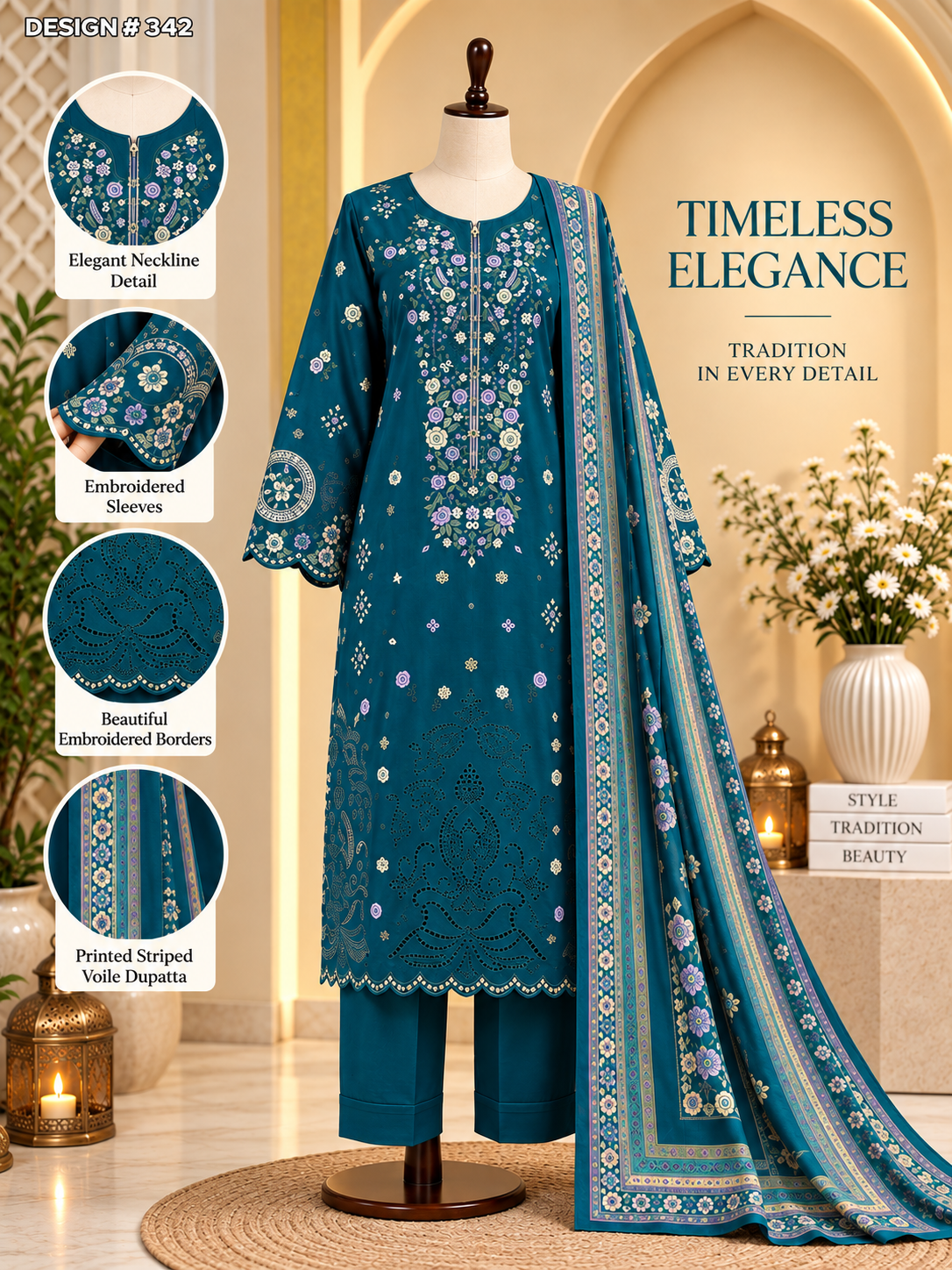 Teal Green Elegance