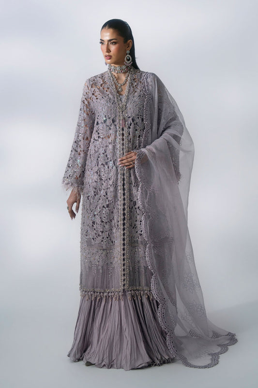 3 Piece Unstitched Embroidered Organza Suit