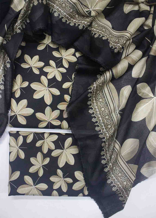 DP-0431- 3 Piece Cotton Printed UnStitched Suit