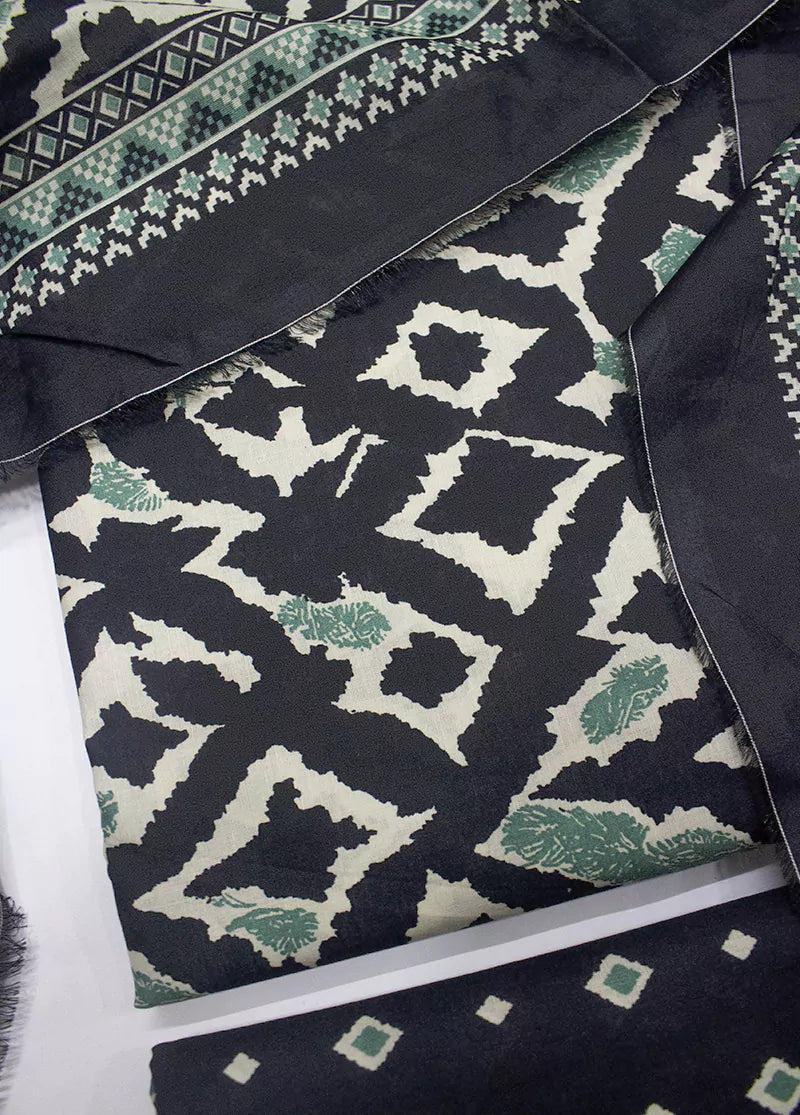 DPC-0430- 3 Piece Cotton Printed UnStitched Suit